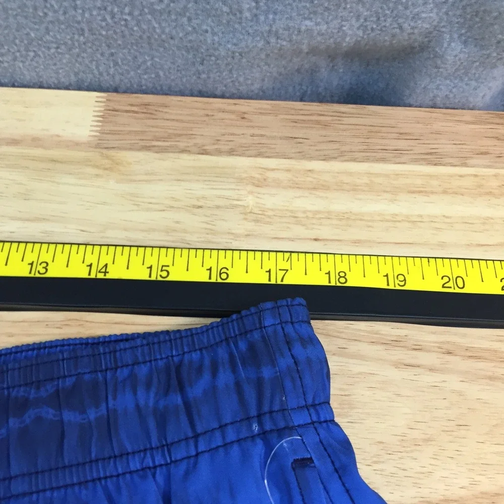 Speedo Mens Swim Trunks XL Blue Tie Dye Stripe Board Shorts‎ 7721254400 NEW